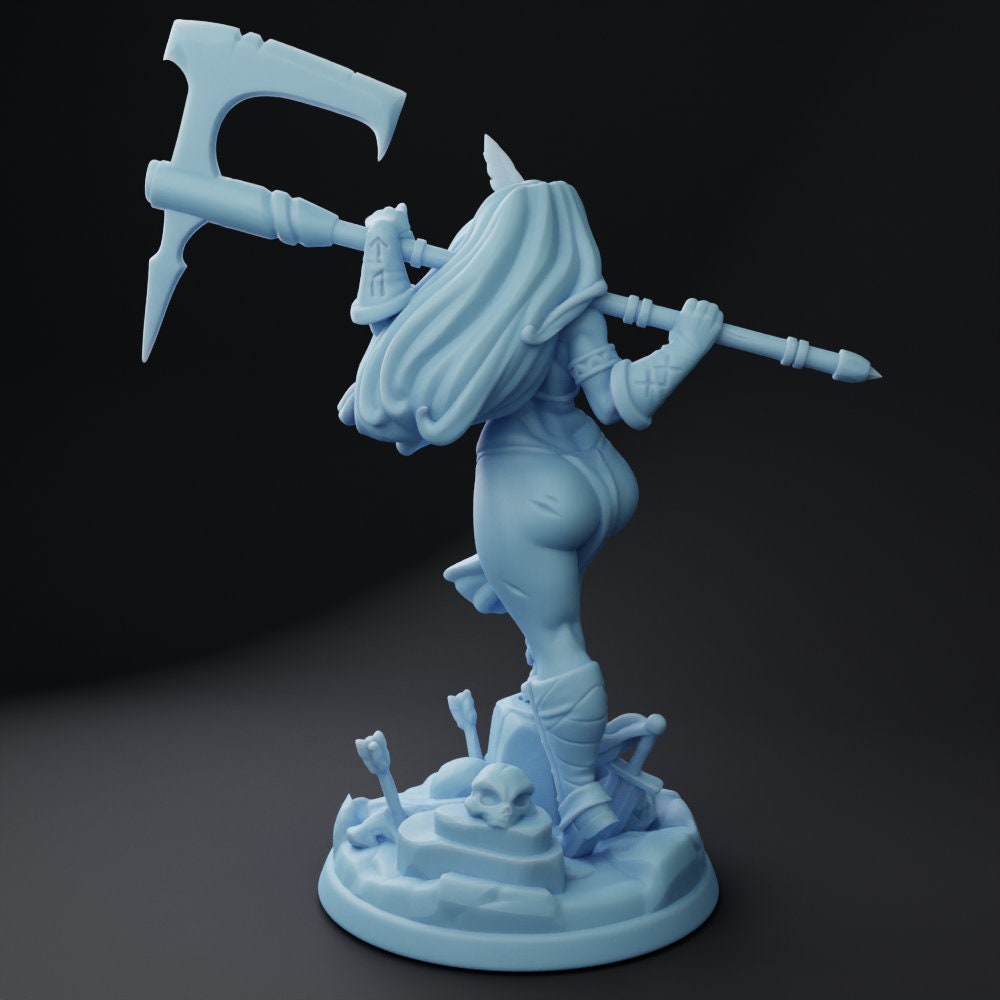 Thitania the Beheader | 32mm, 54mm 75mm Fantasy Miniature | DnD Miniature | Twin Goddess
