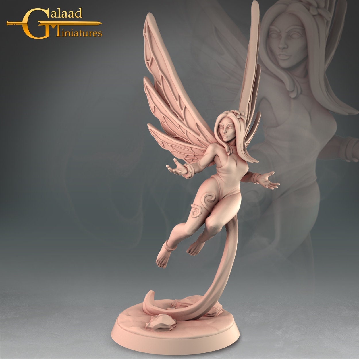 Fairy B |  Fantasy Resin Miniature | DnD Miniature | RPG | Tabletop Games
