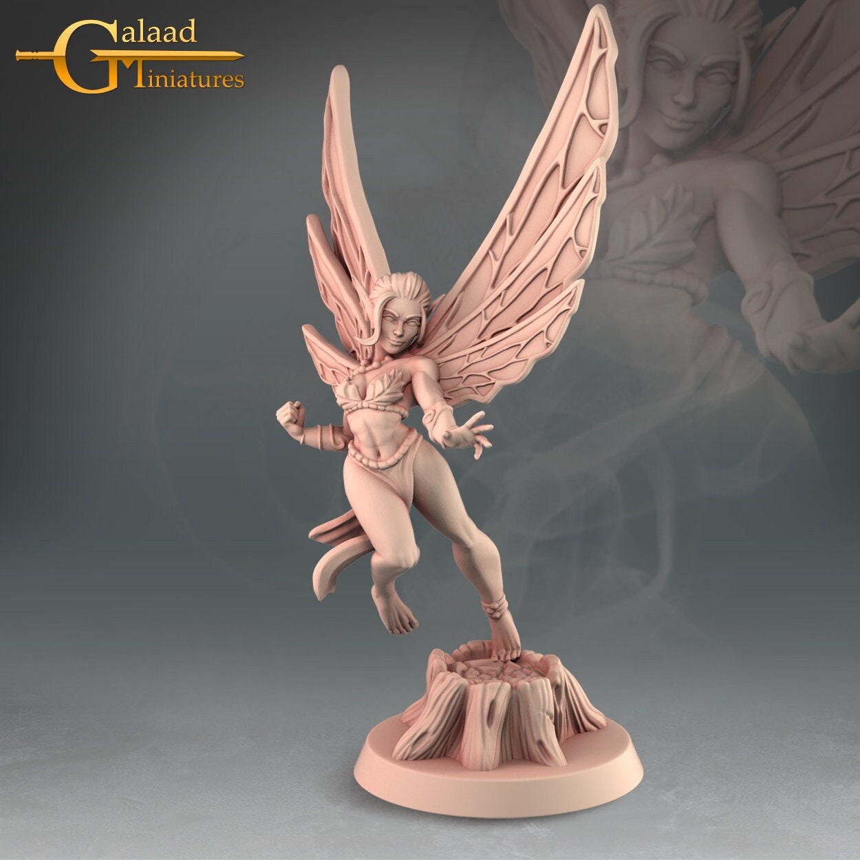 Fairy A |  Fantasy Resin Miniature | DnD Miniature | RPG | Tabletop Games