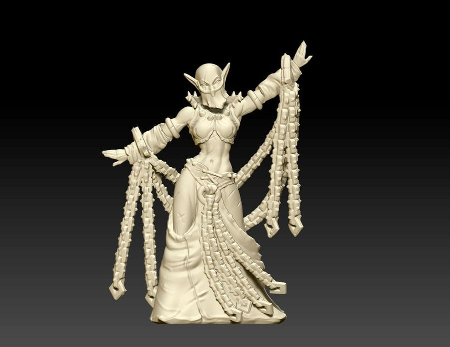 Shadow Dancer | Fantasy Resin Miniature | DnD Miniature | RPG | Tabletop Game | Printed Obsession