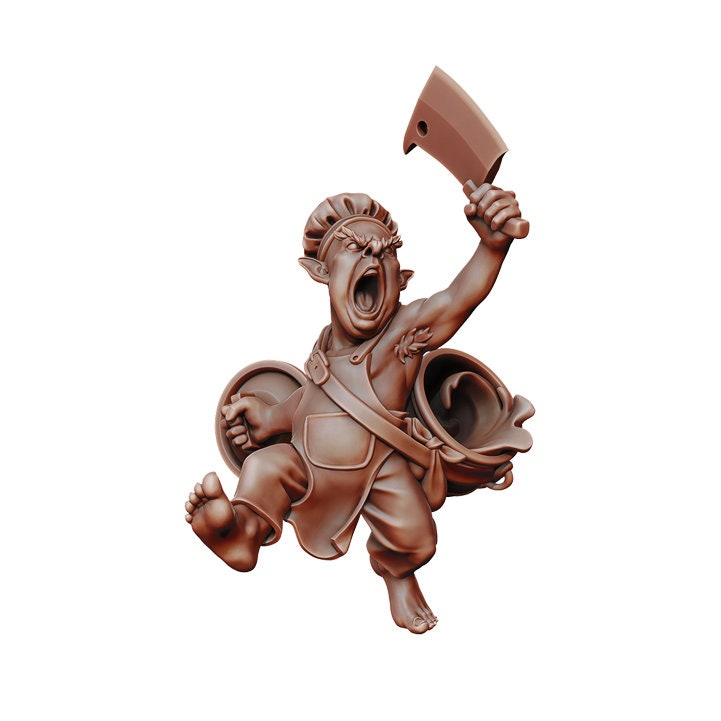 Goblin Cook | Fantasy Miniature | Dungeons and Dragons | DnD Miniature | Tabletop Game | RPG | Pathfinder |  Manuel Boria