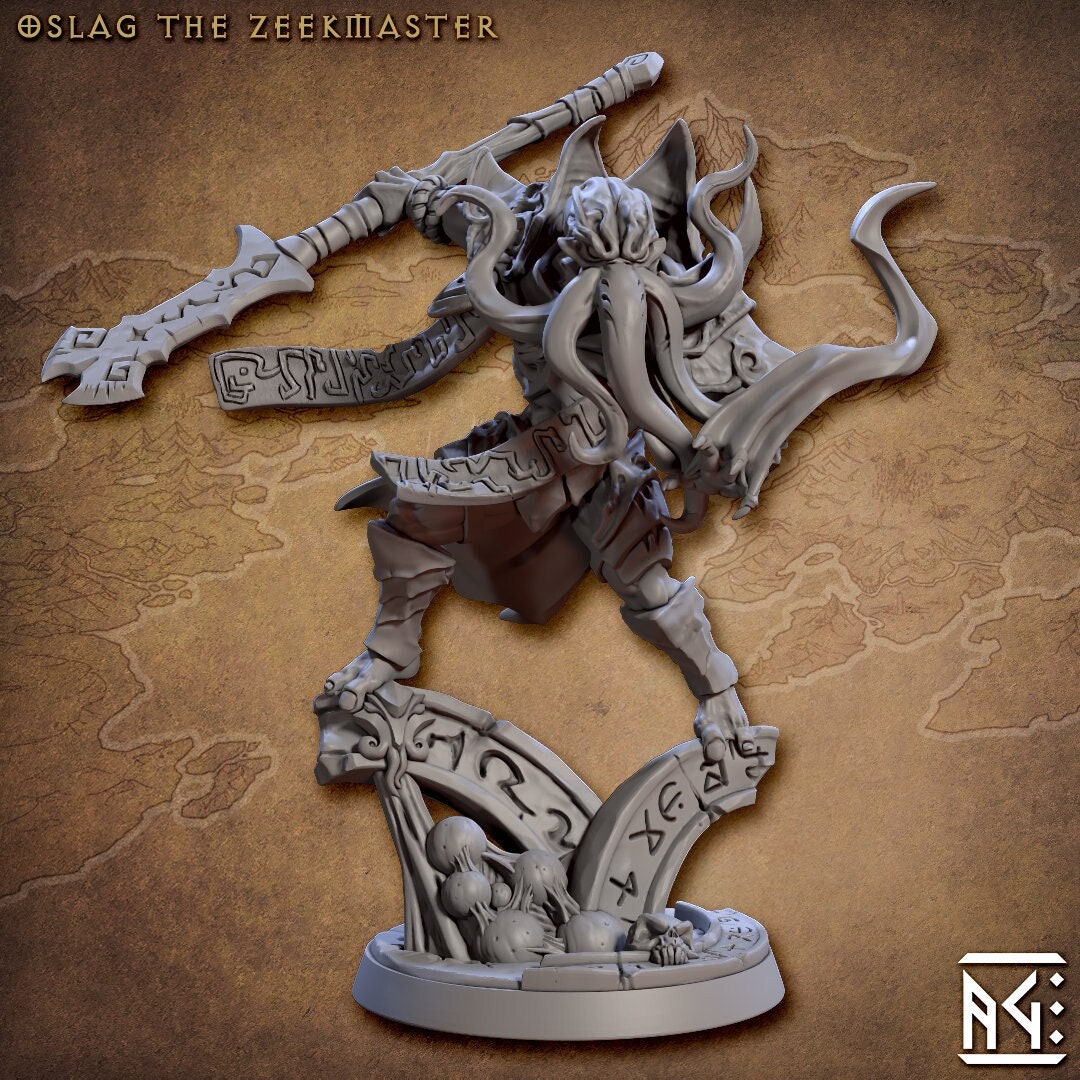 Oslag the Zeekmaster | Fantasy Miniature | DnD Miniature | RPG | Tabletop Game | Artisan Guild