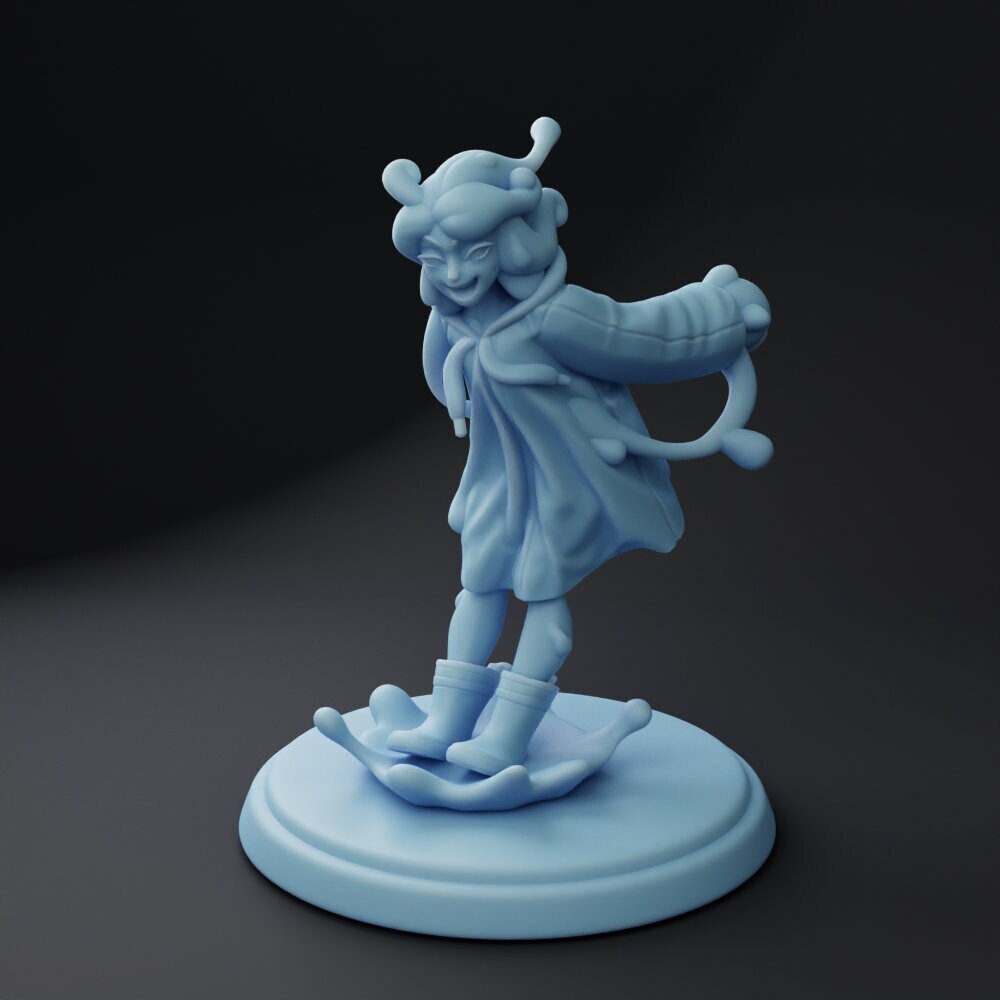 Rainy Day Slime Girl | Fantasy Miniature | DnD Miniature | Twin Goddess