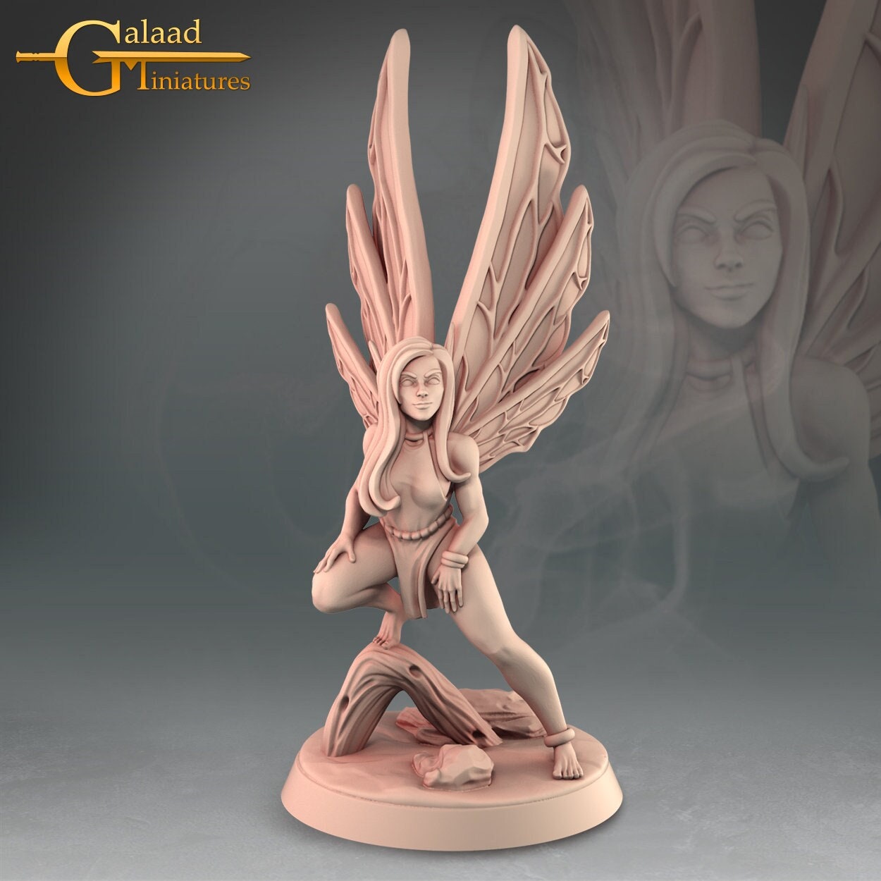 Fairy C |  Fantasy Resin Miniature | DnD Miniature | RPG | Tabletop Games