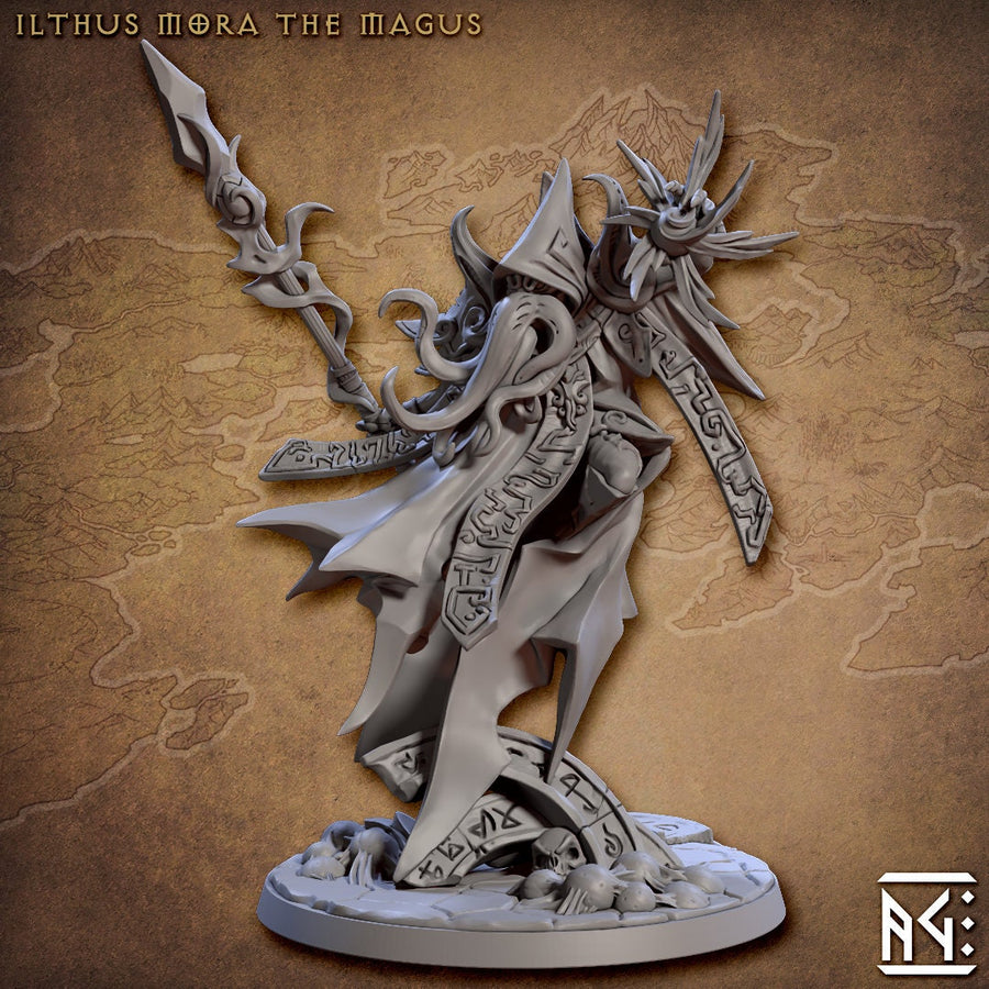 Ilthus Mora the Magus | Fantasy Miniature | DnD Miniature | RPG | Tabletop Game | Artisan Guild
