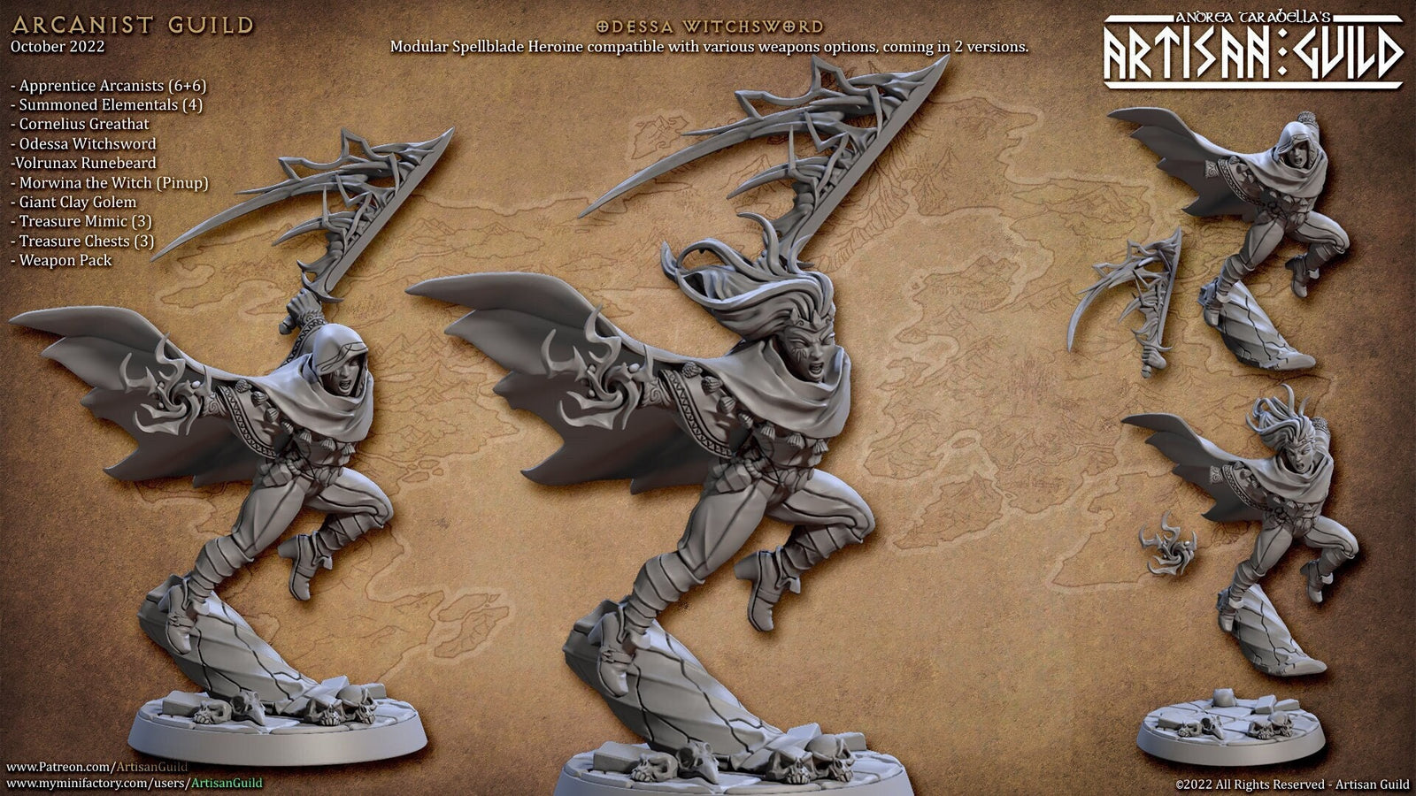 Cornelius Greathat Wizard | Fantasy Miniature | DnD Miniature | RPG | Tabletop Game | Artisan Guild