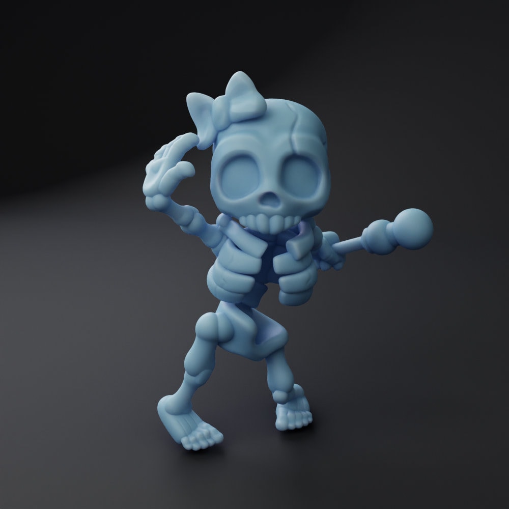 Mary, the skeleton | Fantasy Miniature | DnD Miniature | Tabletop | Pathfinder | Twin Goddess