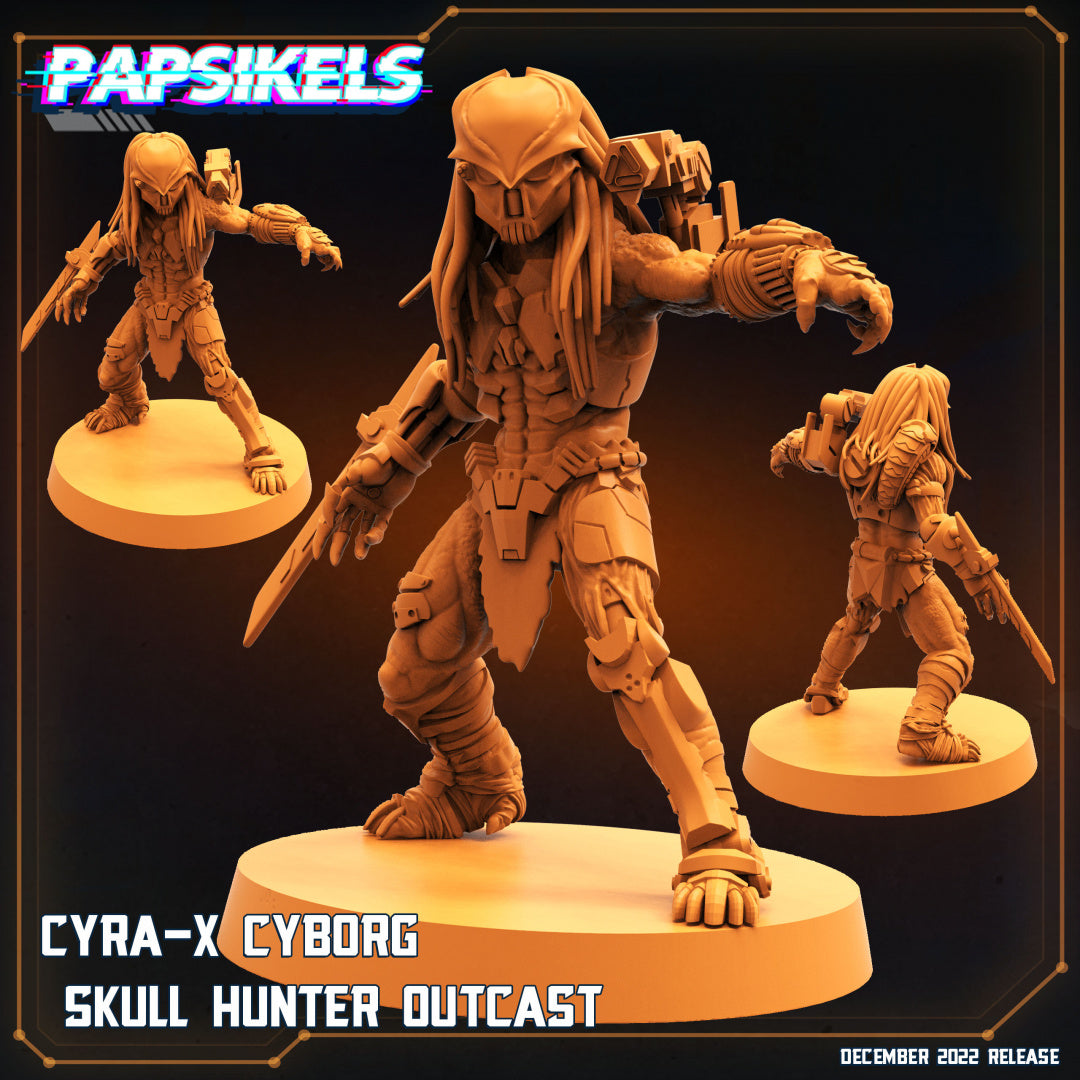 Cyra-X Cyborg Skull, Hunter Outcast