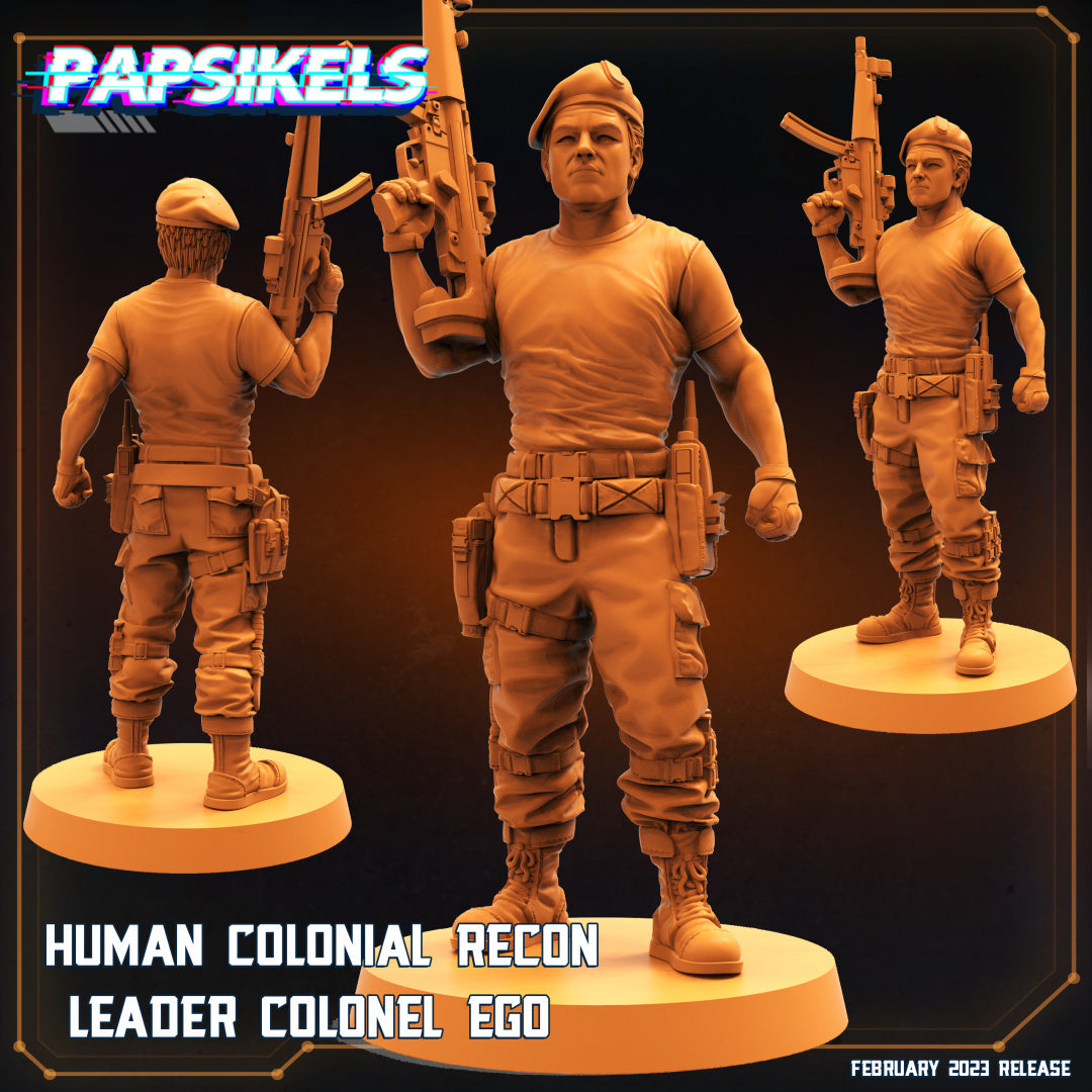 Colonel Ego, chef de reconnaissance coloniale humaine