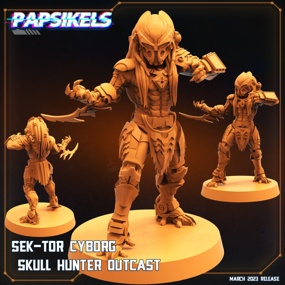 Sek-Tor Cyborg Skull Hunter Outcast