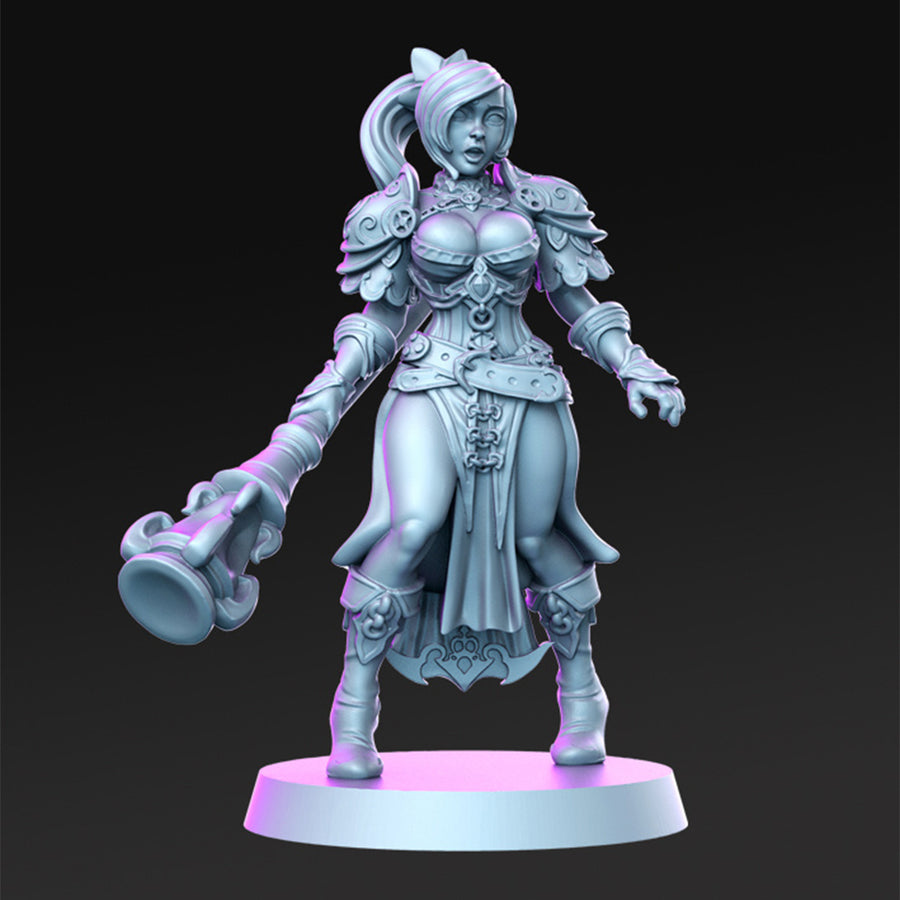 Ruby Female Wizard Fantasy Minis DnD Warhammer Roleplaying RPG D&D Pinup